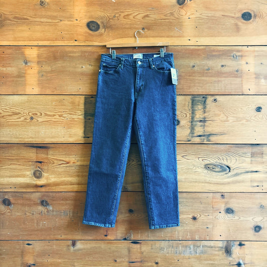 29 - FRAME Dark Taboo Wash The Borrowed Womens Straight Leg Jeans 4427SC
