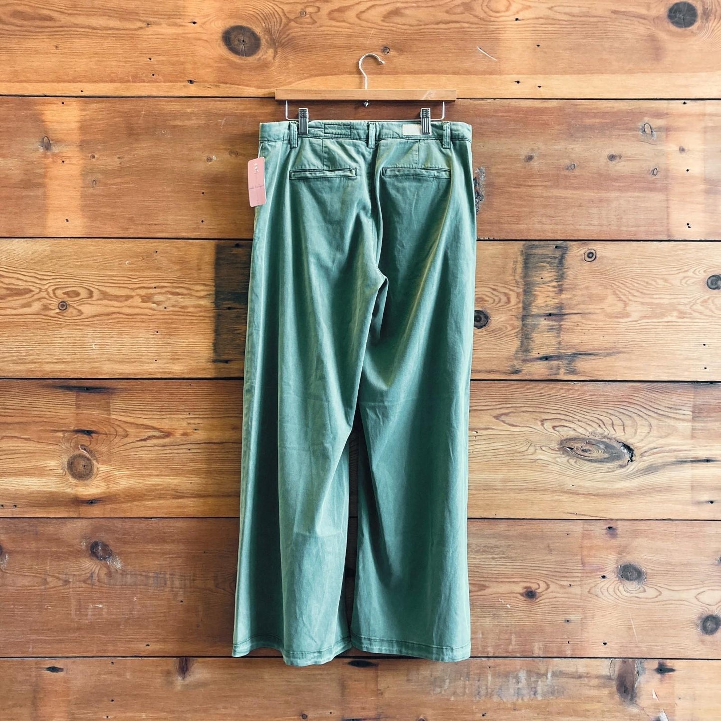 29 - AG Adriano Goldschmied Green Caden Wide Leg Tailored Trouser Pants 4427SC
