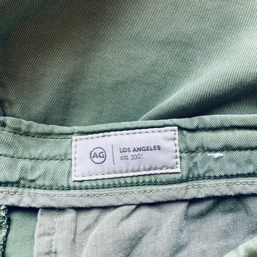 29 - AG Adriano Goldschmied Green Caden Wide Leg Tailored Trouser Pants 4427SC