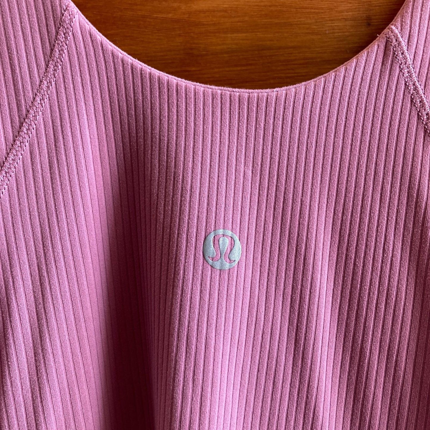 6 - Lululemon Pink Ribbed Stretch Yoga Sleeveless Jumpsuit 1215RJ