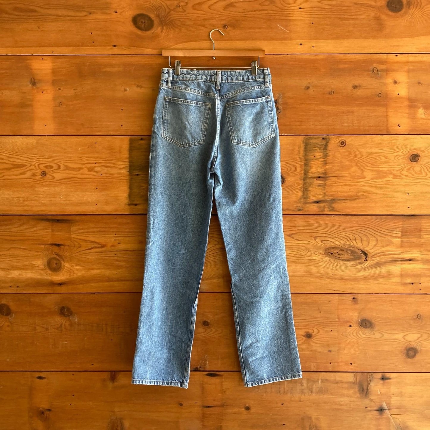 29- Reformation $148 High Rise Straight Leg Recycled Cotton Cynthia Jeans 0913LK