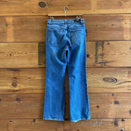 29 - Rails Medium Wash High Rise Slim Fit Flare Leg Sunset Jeans 0617RF