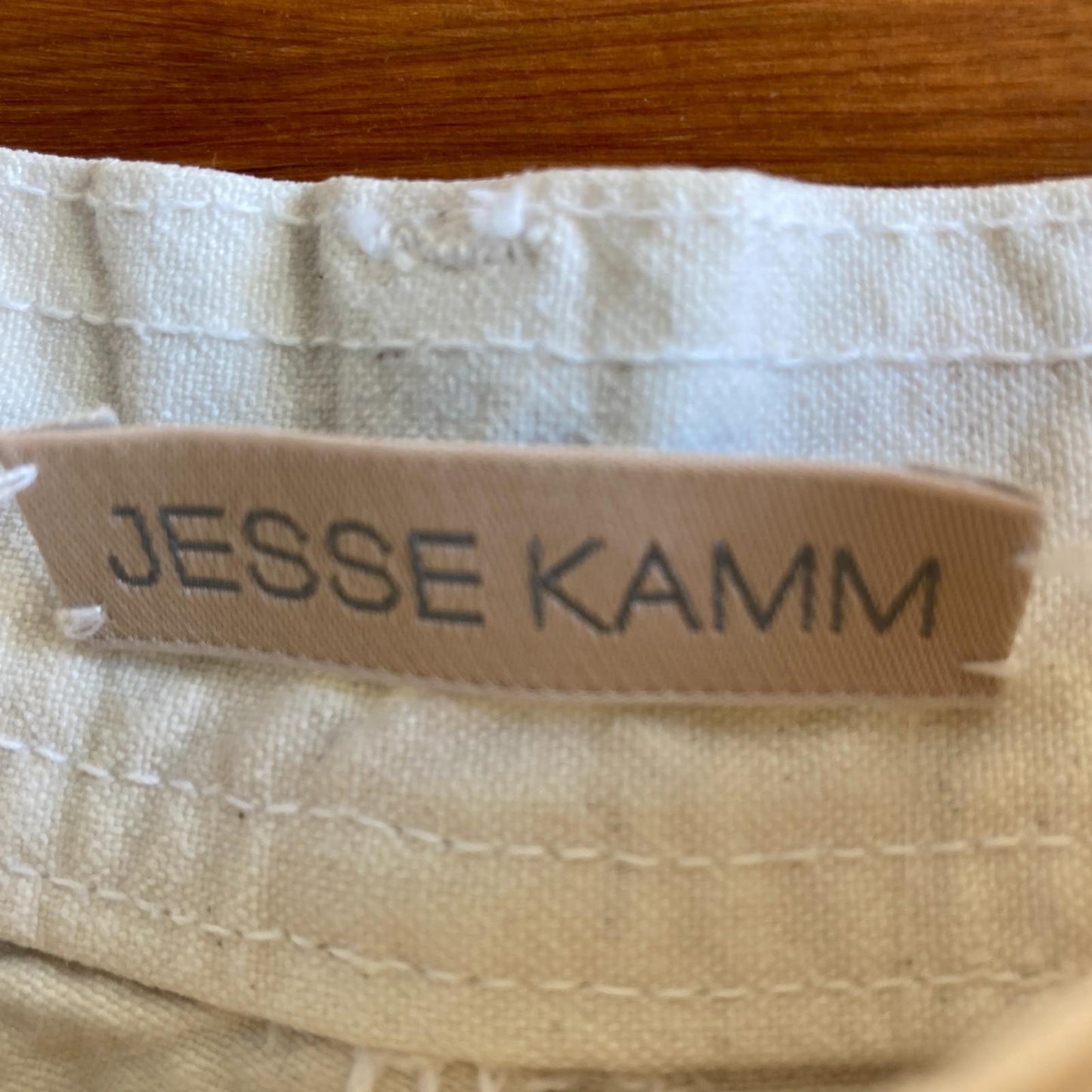 8 - Jesse Kamm White Classic High Rise Sailor Wide Leg Pants 0915CM