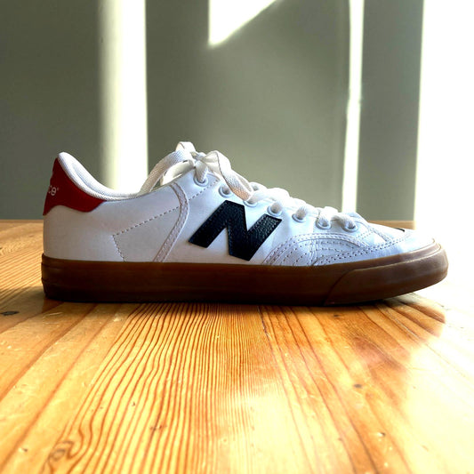 9.5 Womens - New Balance White Numeric 212 Pro Court Gum Sole Shoes 0826NH
