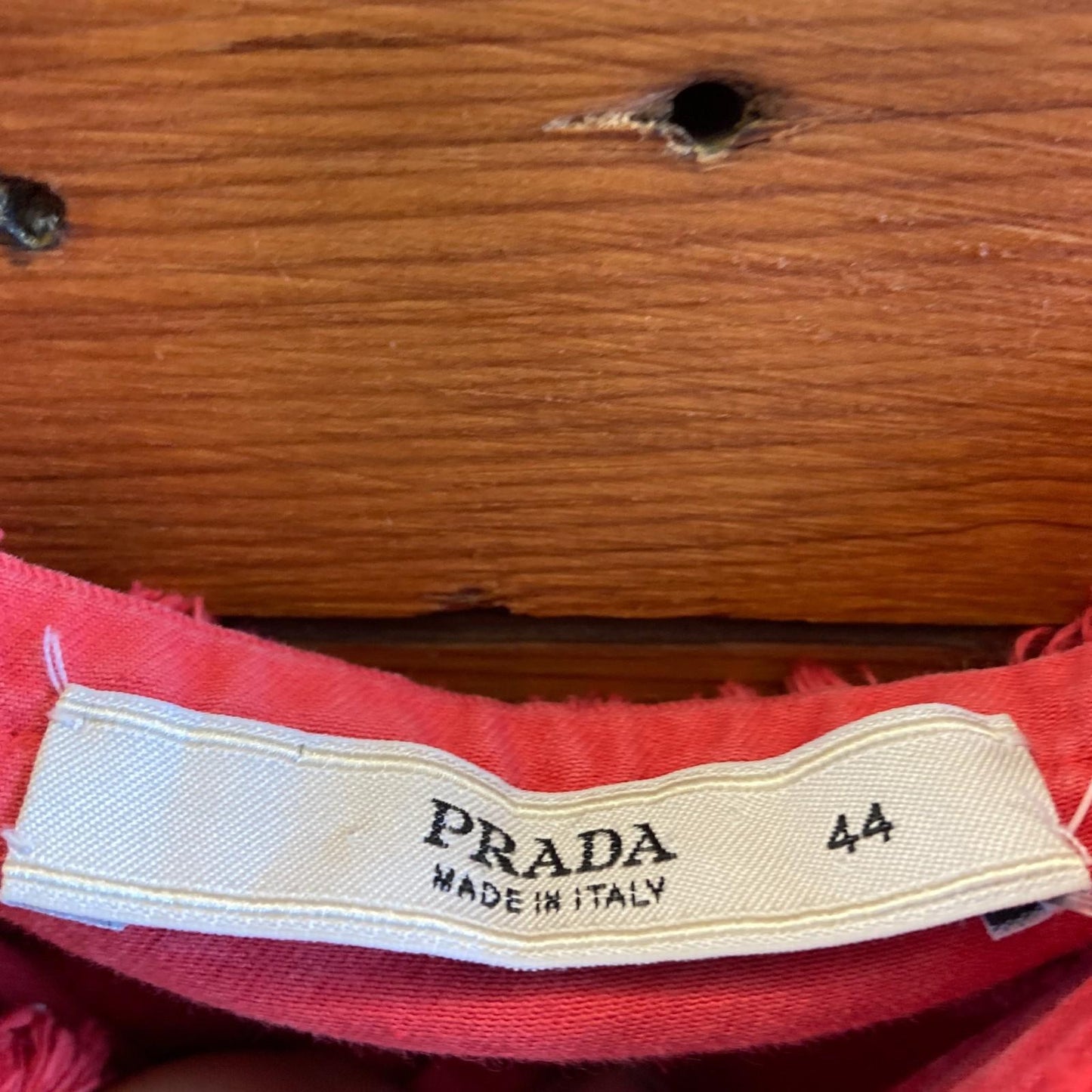 44 IT / 8 US - Prada Red Button Front Vintage Y2K A-Line Sleeveless Dress 0921KS