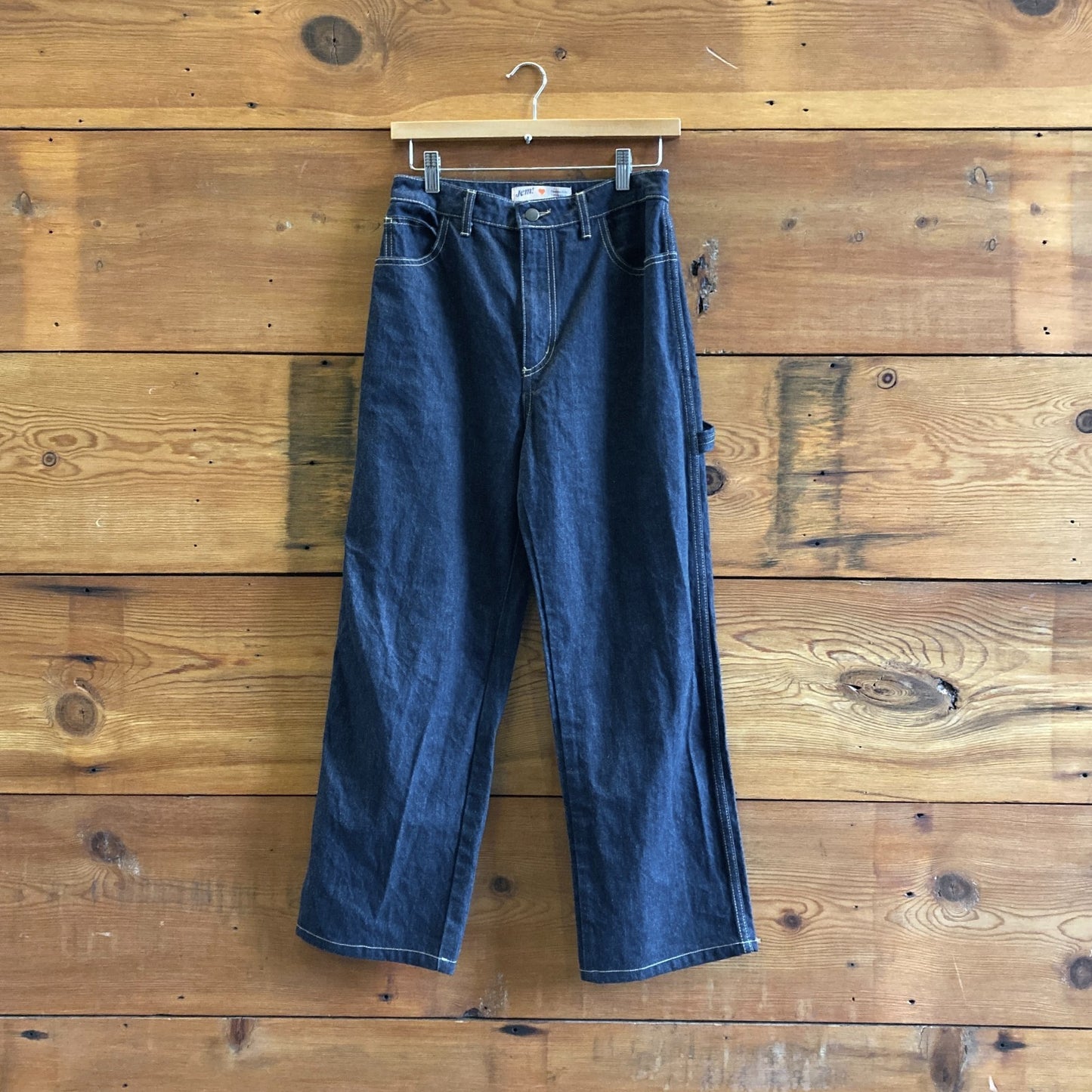 4 - Jem! $315 Los Angeles Dark Wash Denim Utility Workwear Jeans Pants 0312IG