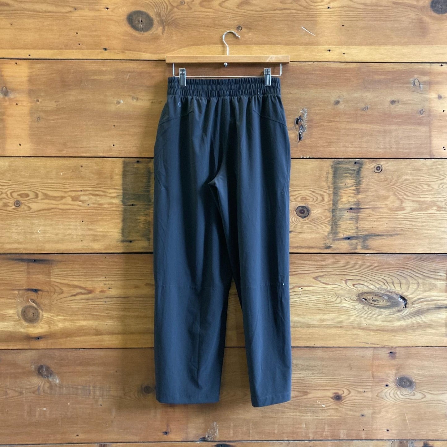 4 - Lululemon Black Elastic Waist Swift Mid Rise Wide Leg Athletic Pants 0312IG