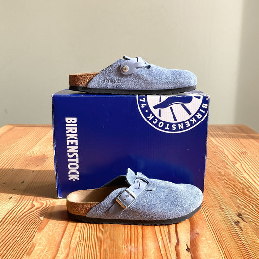 39 / 8.5 Narrow - Birkenstock Blue Boston Braided Shoes NEW w/ Box 0618BS