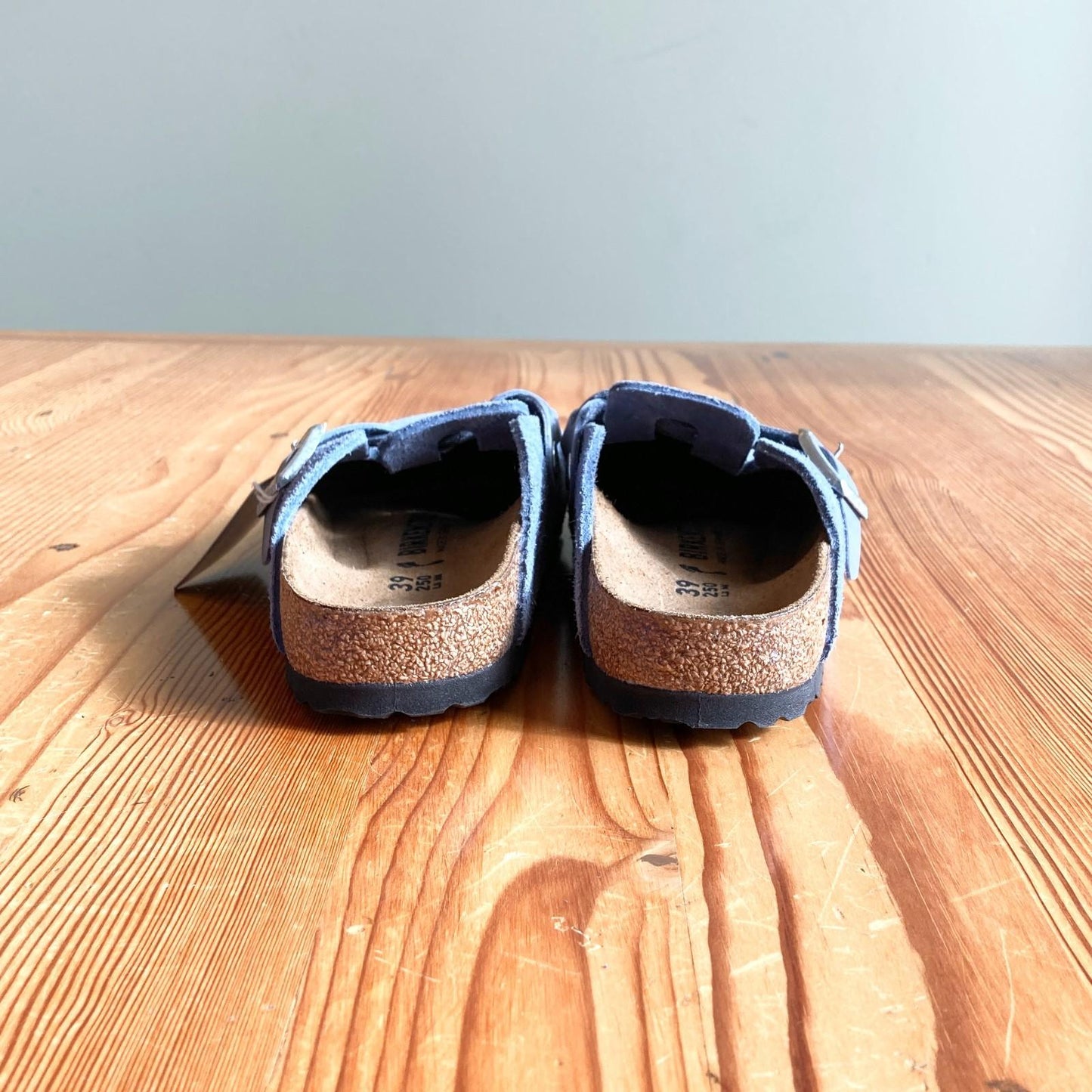 39 / 8.5 Narrow - Birkenstock Blue Boston Braided Shoes NEW w/ Box 0618BS