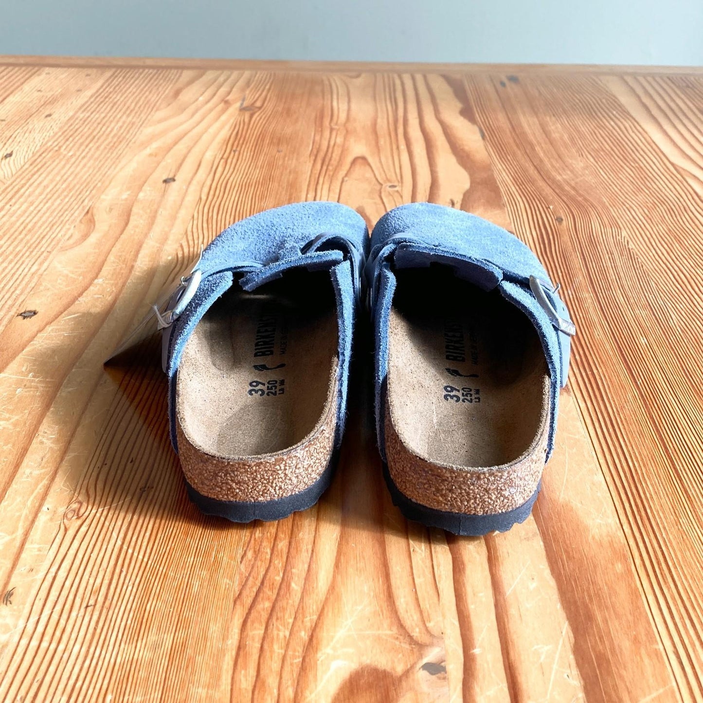 39 / 8.5 Narrow - Birkenstock Blue Boston Braided Shoes NEW w/ Box 0618BS