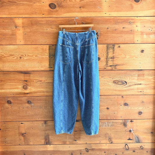 8 - & Other Stories Medium Wash Bloom Cut Barrel Leg Womens Jeans 0720LP