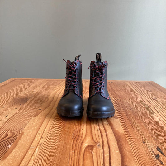 AU 6 / US 9 - Blundstone Black 2325 Lace Up Leather Workwear Boots 0721DK