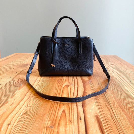 Radley London Black Dukes Place Compartment Leather Crossbody Bag 0212MH