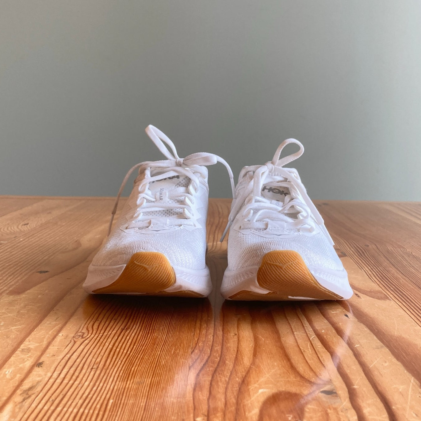 6.5 - HOKA White Solimar Womens Training Shoes Everyday Sneakers 0728AL