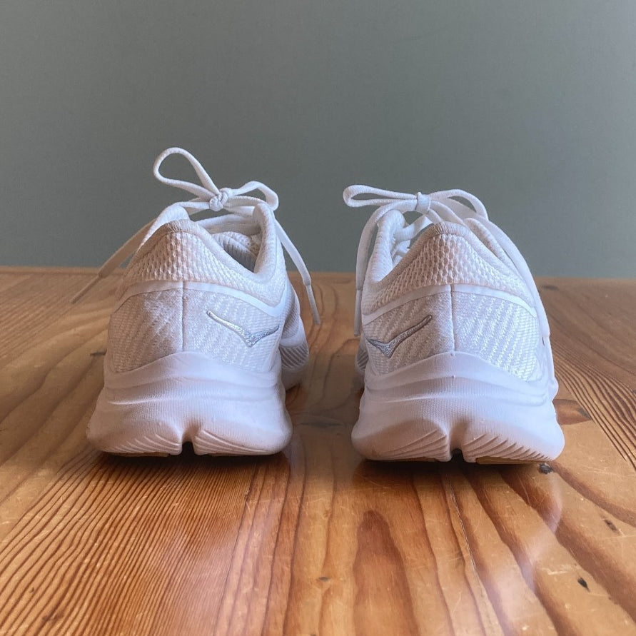 6.5 - HOKA White Solimar Womens Training Shoes Everyday Sneakers 0728AL