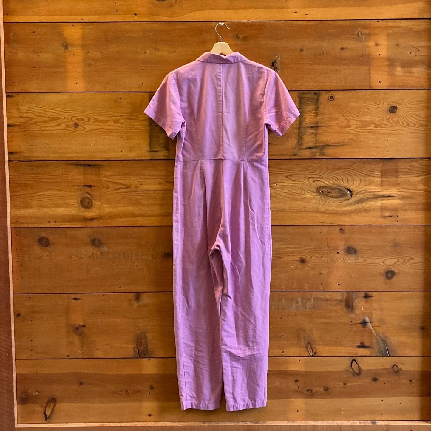 4 - Ilana Kohn Pink Short Sleeve Button Front Tia Coverall Jumpsuit 0805AY