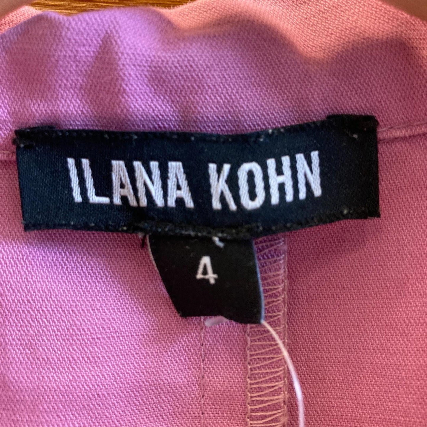 4 - Ilana Kohn Pink Short Sleeve Button Front Tia Coverall Jumpsuit 0805AY