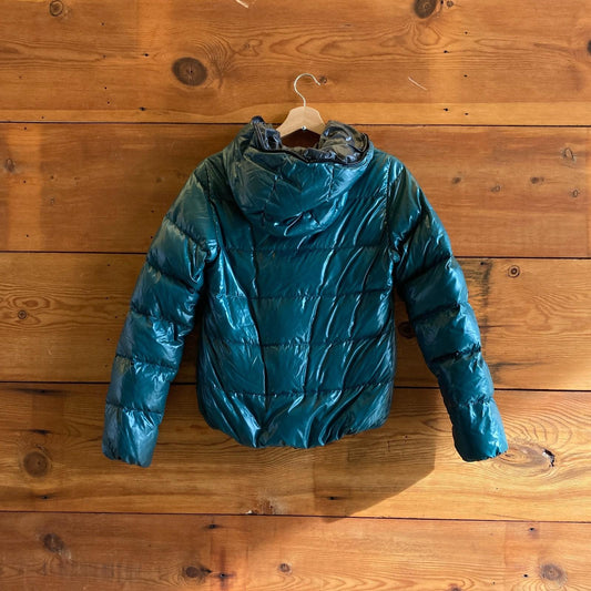 42 / M - Duvetica Dark Green Insulated Goose Down Full Zip Up Puffer Coat 0606RO