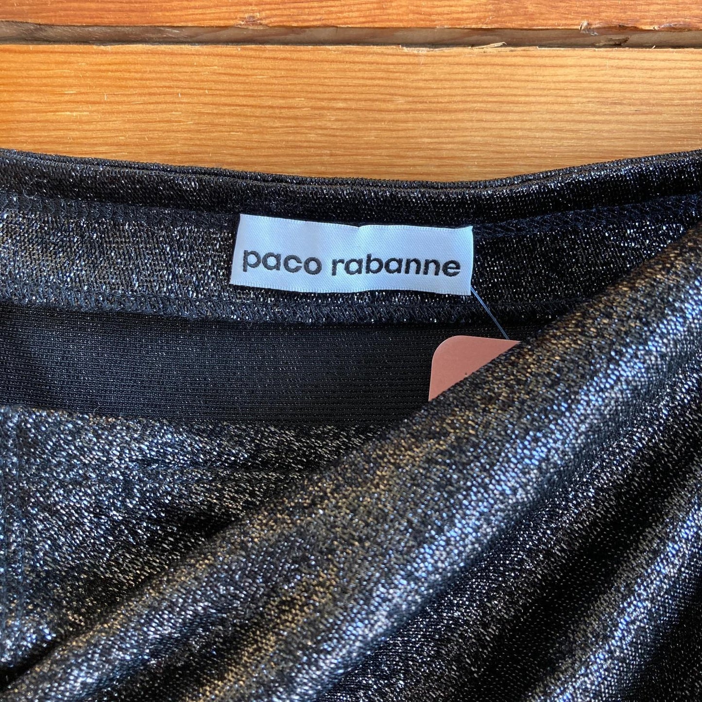 36 / S - Paco Rabanne Black Stud Detail Metallic Sleeveless Maxi Dress 1010RW