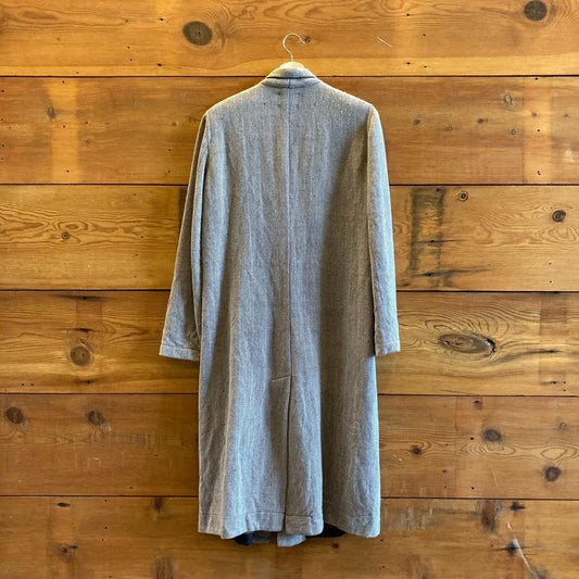 M - Forte Forte Brown White Herringbone Wool Long Coat Womens Jacket 1011SC