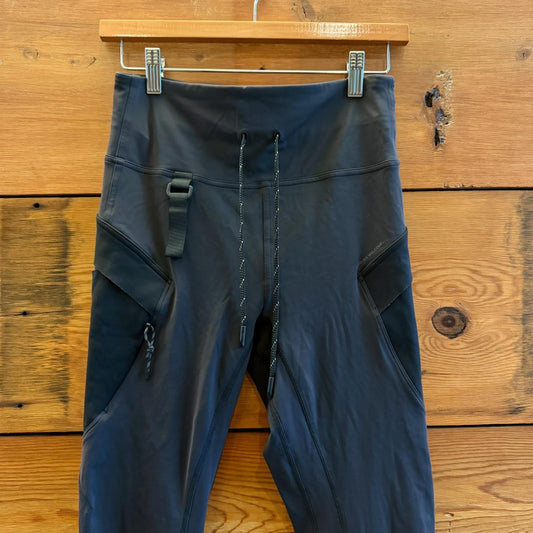 8 - Lululemon Black Cargo Super-High-Rise Hiking Tight Stretch Pants 0607CC