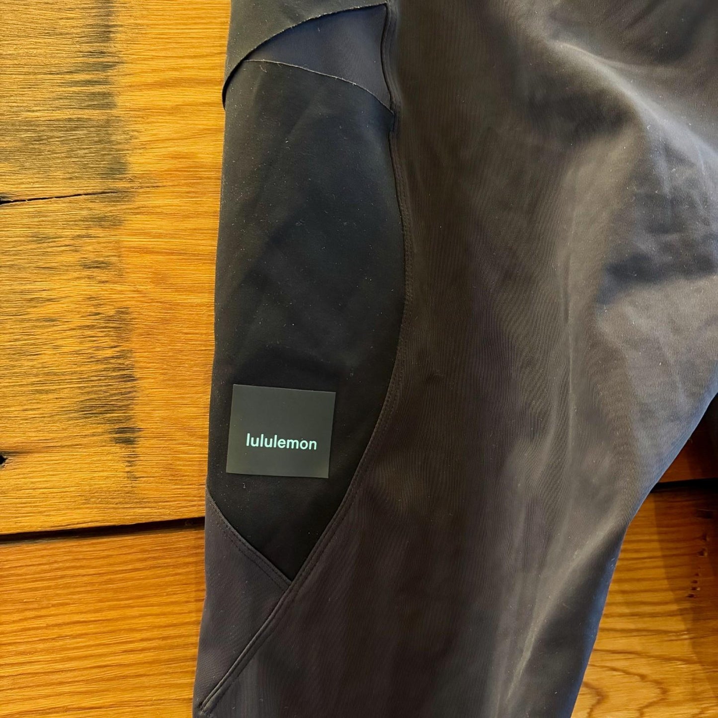 8 - Lululemon Black Cargo Super-High-Rise Hiking Tight Stretch Pants 0607CC