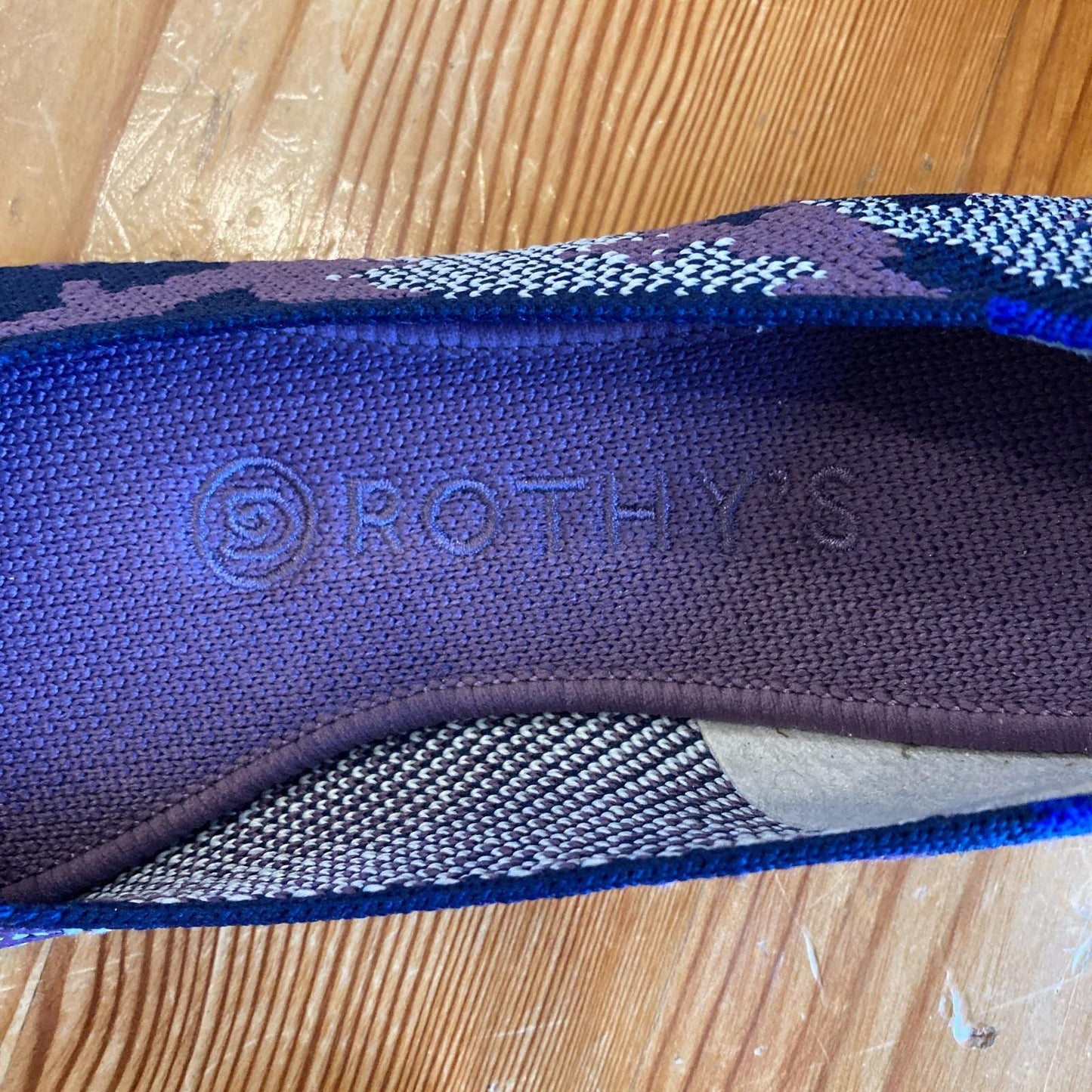 6 - Rothy's Violet Botanicamo Purple Camo The Flat Ballet Shoes 1107MJ