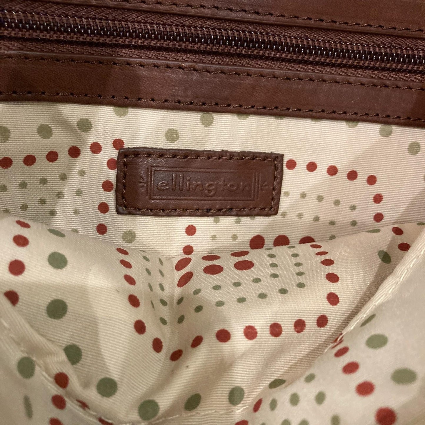 Ellington Brown Leather NEW Retired Stella Tote Travel Bag Purse 1110CH