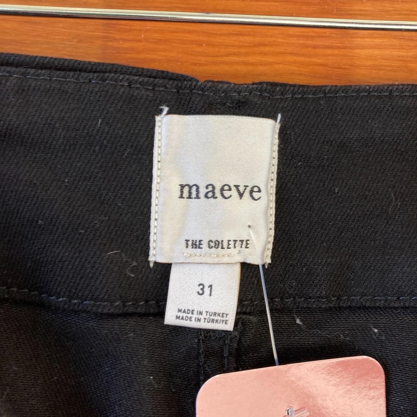 31 - Maeve Anthropologie Black The Colette Cropped Wide Leg Jeans 1029ML