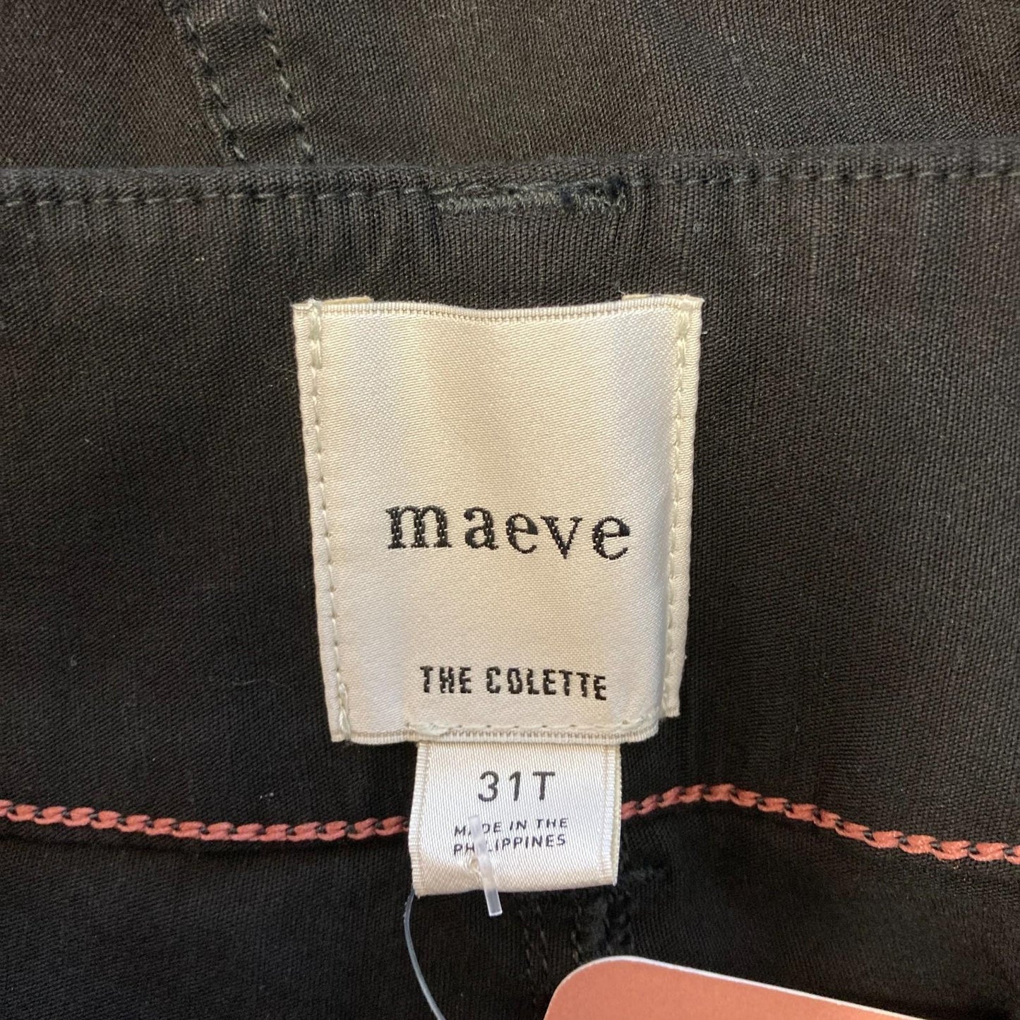 31T / 31 Tall - Maeve Anthropologie Black Colette Cropped Wide Leg Jeans 1029ML