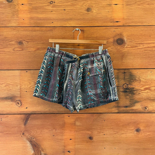 8 - Louis Vuitton Gray Nicolas Ghesquière Patterned 2016 Shorts 1204KS