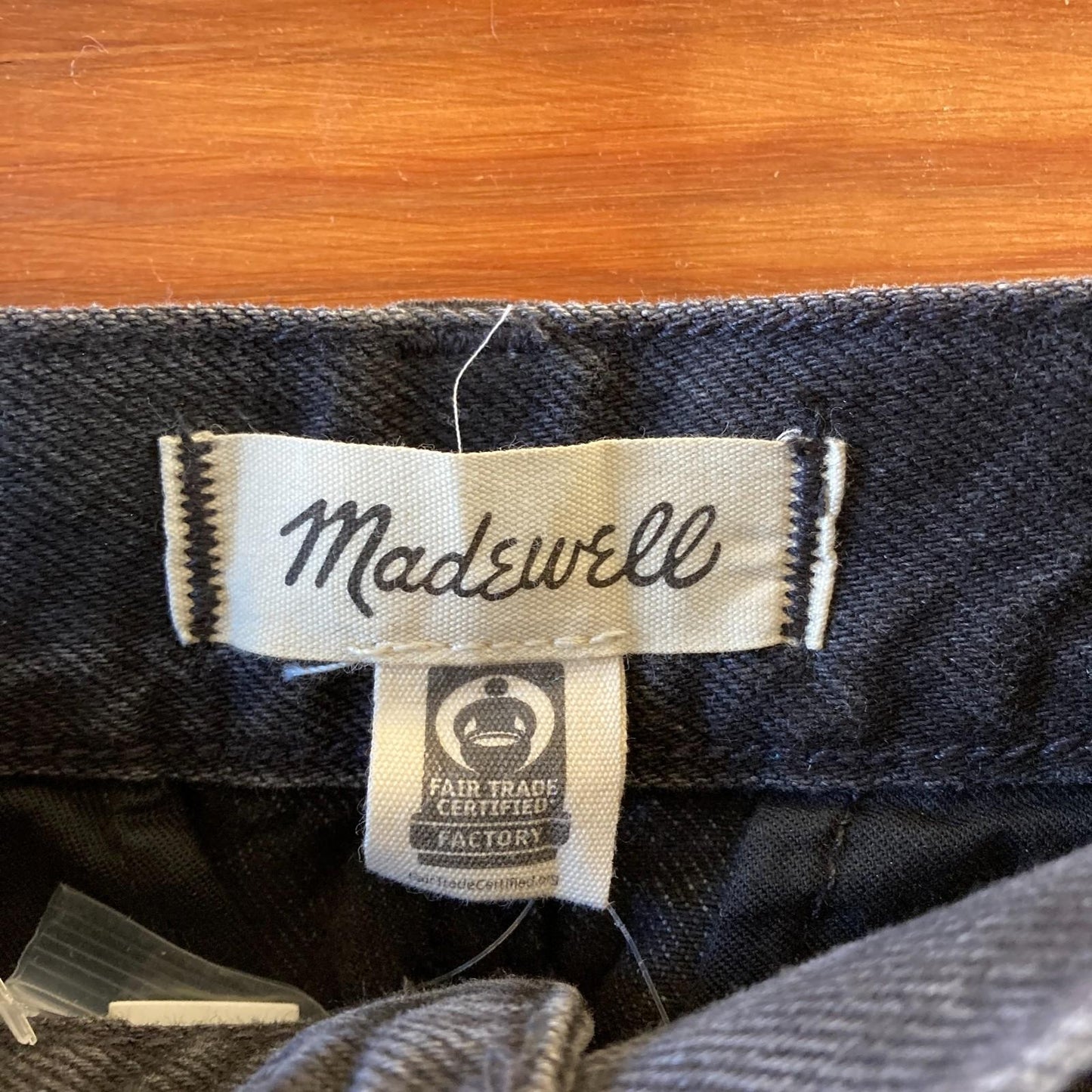 32 - Madewell $138 Black Wash HIgh Rise The Harlow Wide Leg Jeans NEW 0106KA