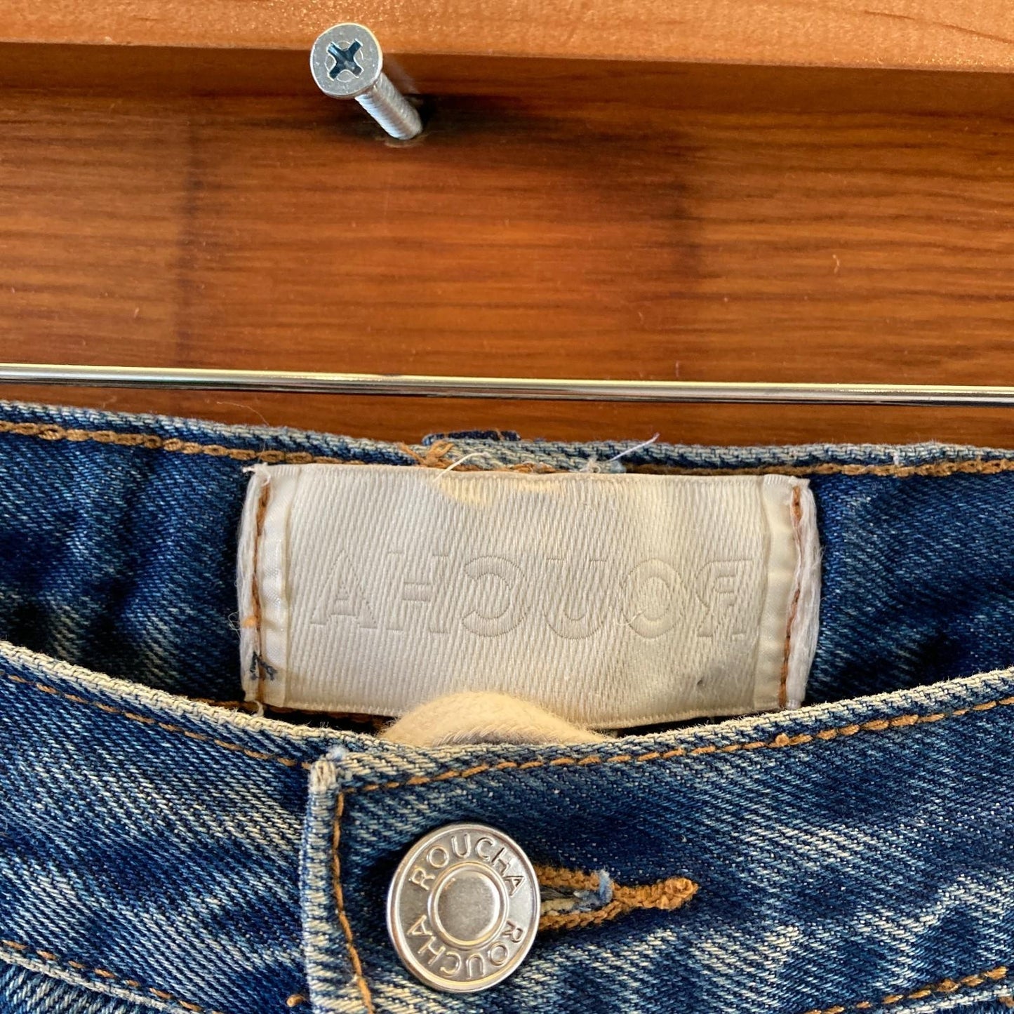 BB / Medium Short - Roucha Medium Wash Daphnis Barrel Baggy Leg Jeans 0326EN