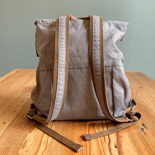 Timbuk2 Mojave Brown Alamo Convertible Backpack Tote Bag 0107KA