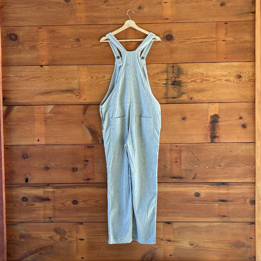 2 / M - James Perse Light Gray Cotton Linen Blend Overalls Jumpsuit 0609CM