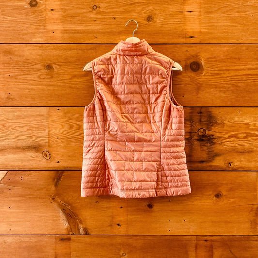 M - Patagonia Orange Womens Nano Puff Warm Windproof Insulated Vest 1121KC