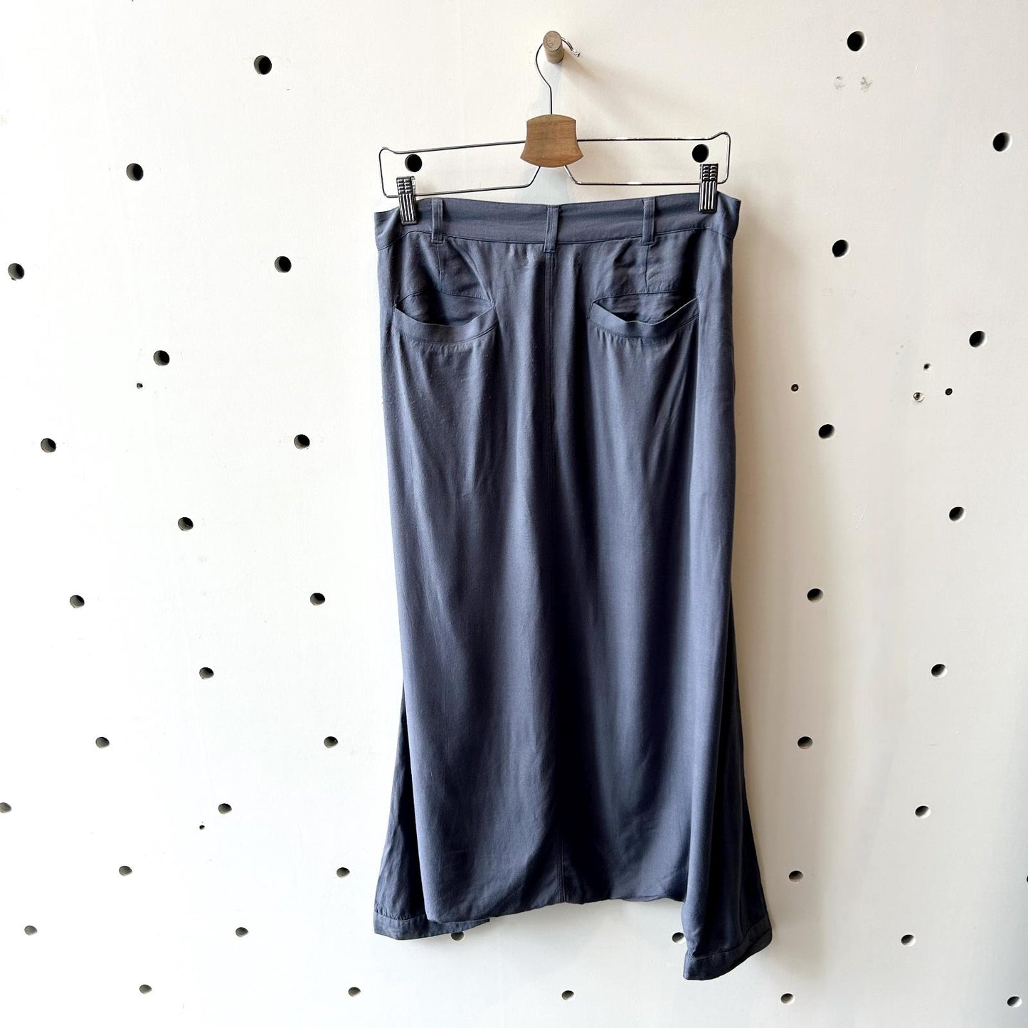2 / S - Nicholas K Gray Harem Drop Crotch Skant Skirt Pants *pilling 1202NB