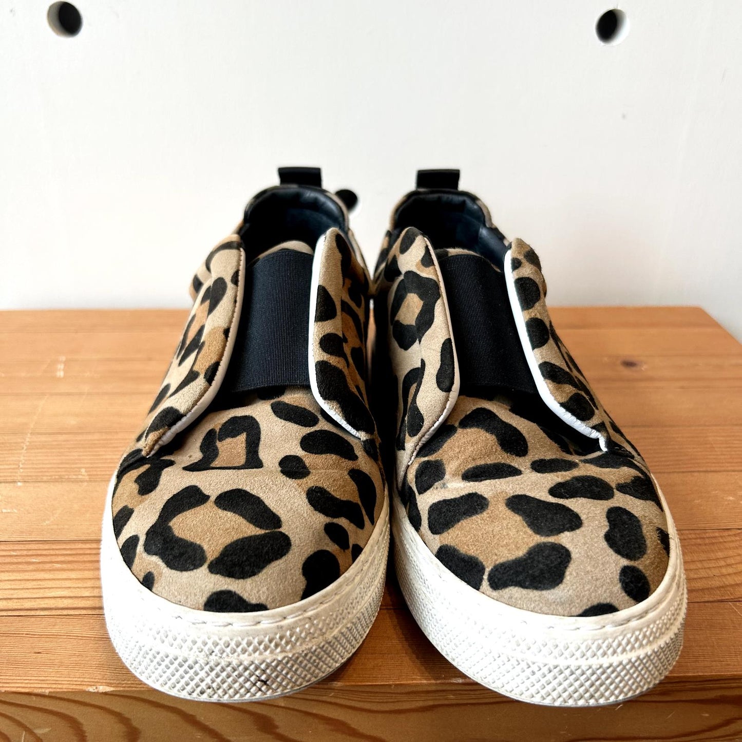39 / 8.5 - Pierre Hardy Leopard Print Suede Baskets Slider Shoes Sneakers 1126GT