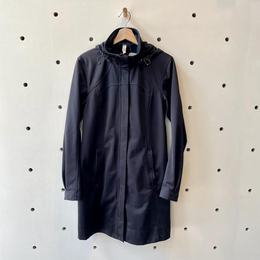 8 - Lululemon Black Hooded Longer Length Softshell Jacket 0517JB