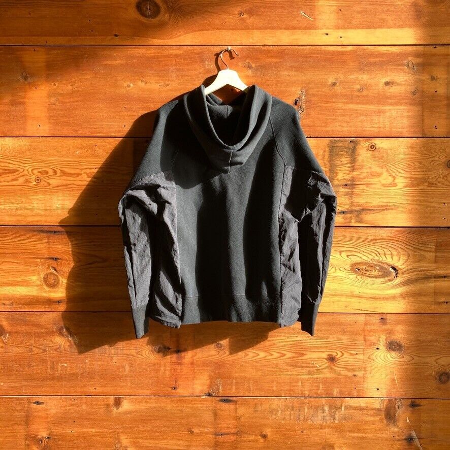 S - Nike x Sacai Black Pullover Oversize Fit Hooded Sweatshirt CV5727-010 1117KW