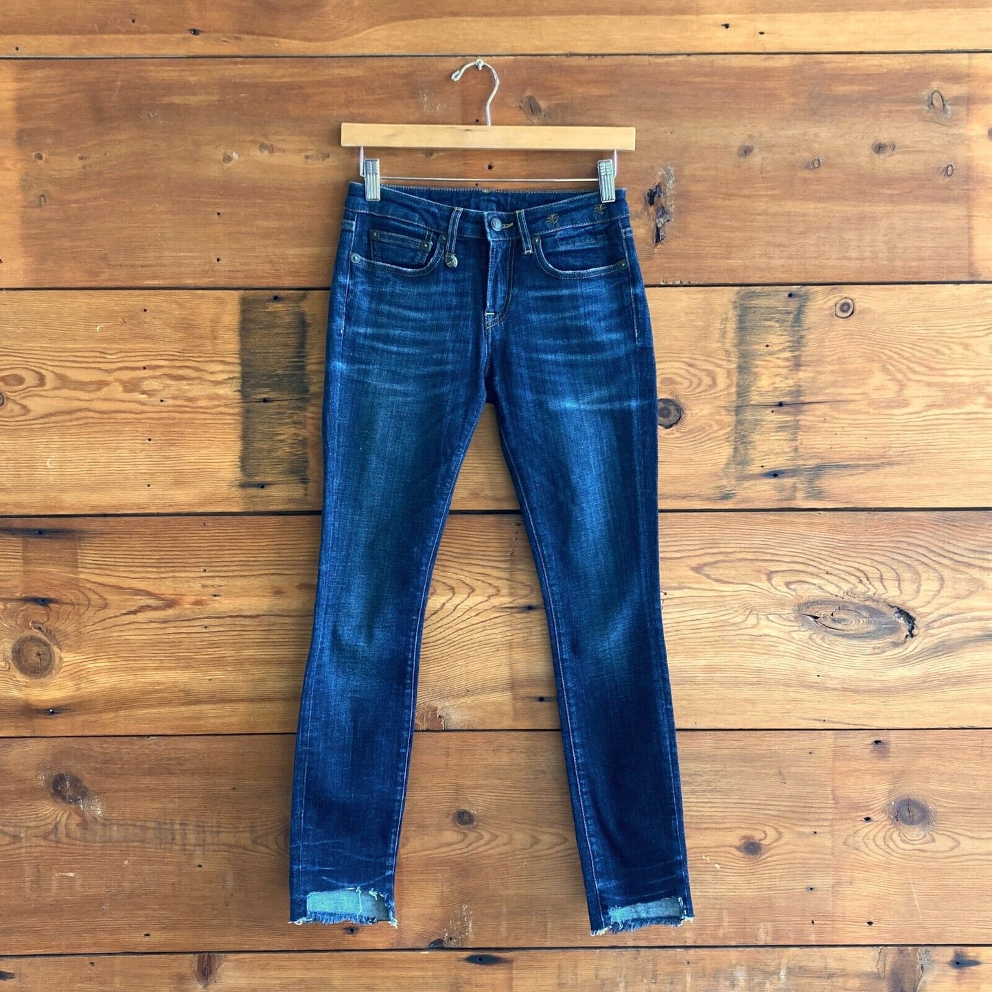 24 - R13 Denim Alison Skinny Howell Indigo w/ Cutout Back Hem Jeans 0902SD