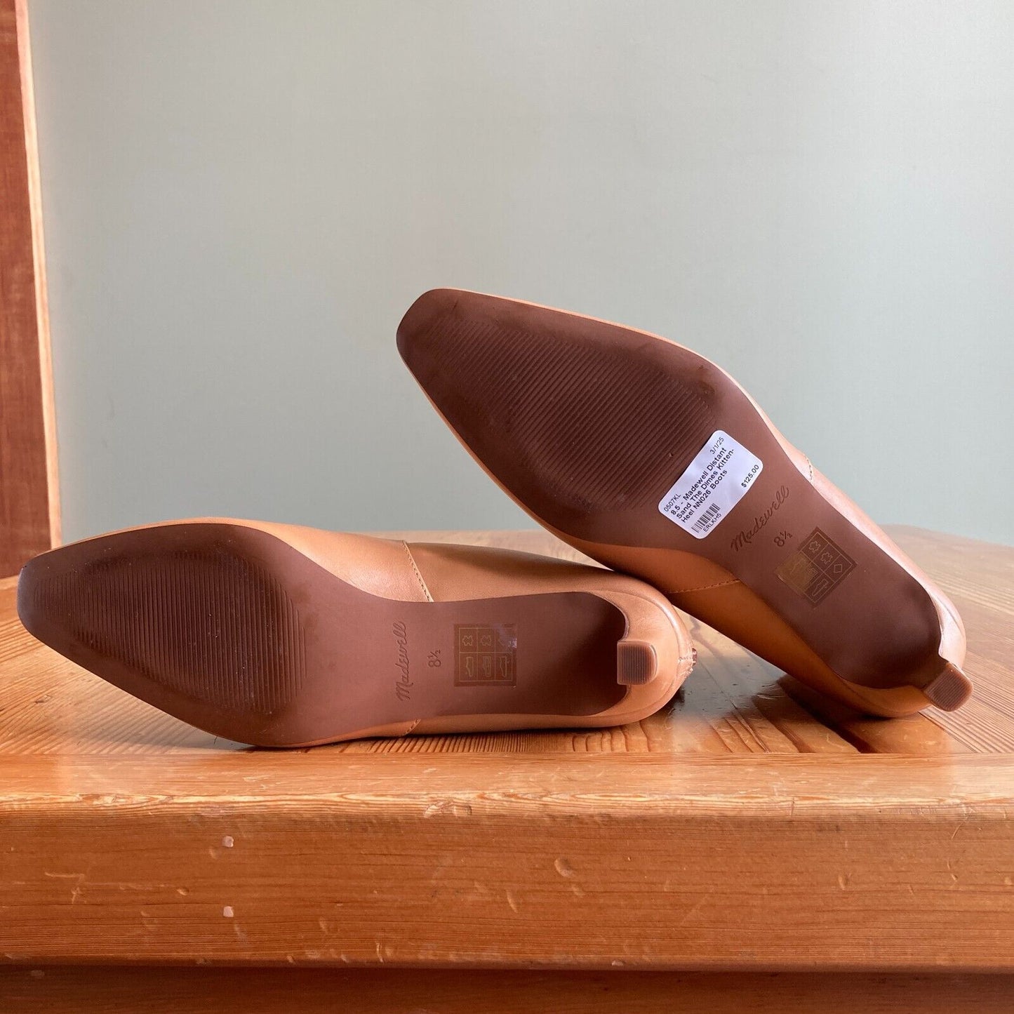8.5 - Madewell Distant Sand The Dimes Kitten-Heel NN026 Boots 0507KL