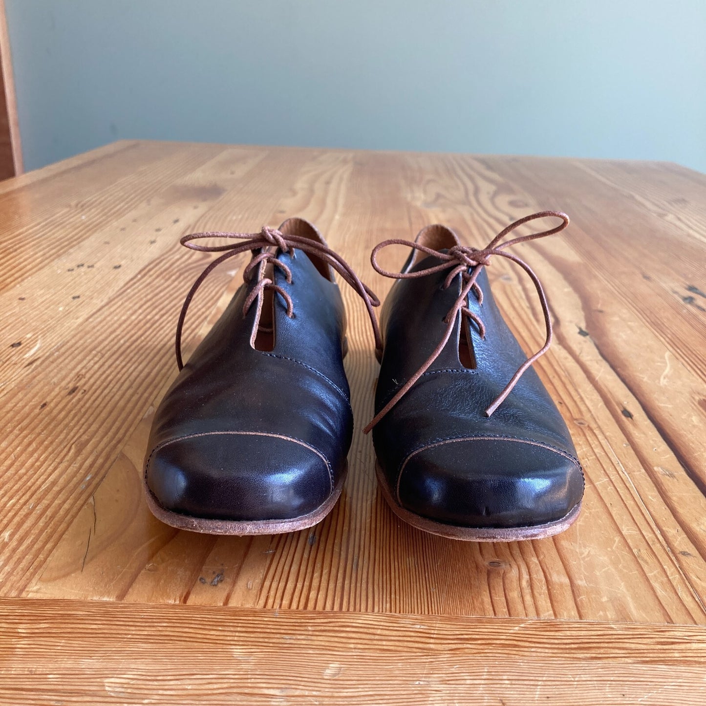 36 / 6 - Cliff Dweller by Cydwoq Black Leather Handmade Lace Up Shoes 1220MM