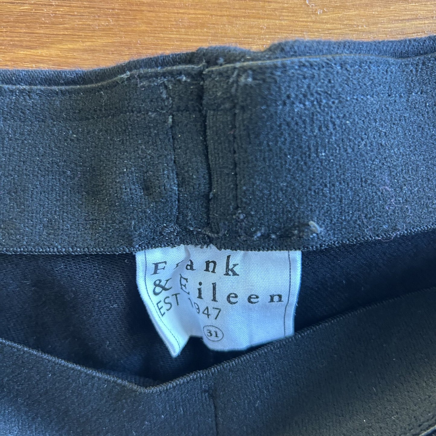 31 - Frank & Eileen Black Pull-On Stretch Fit Killian Illusion Jeans 4427SC