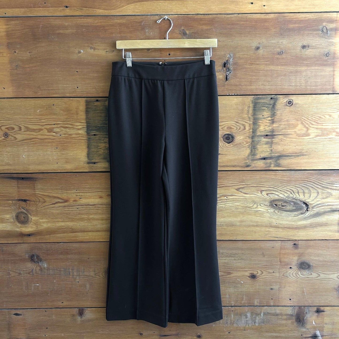 M - STAUD Black $195 Knack Ponte Kick Flare Womens Pants 4427SC
