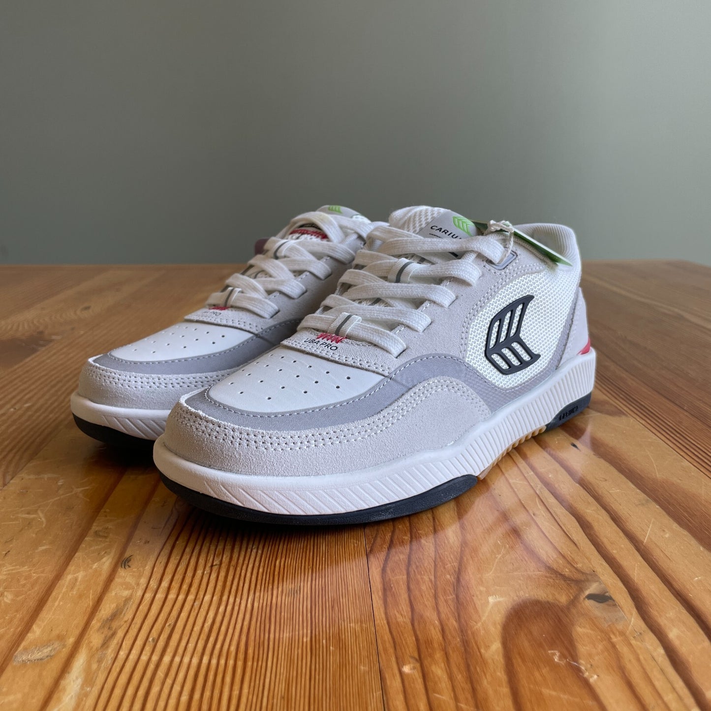 8 - Cariuma Uba Pro Smoke White Suede Sneakers NEW w/ Box 4427SC