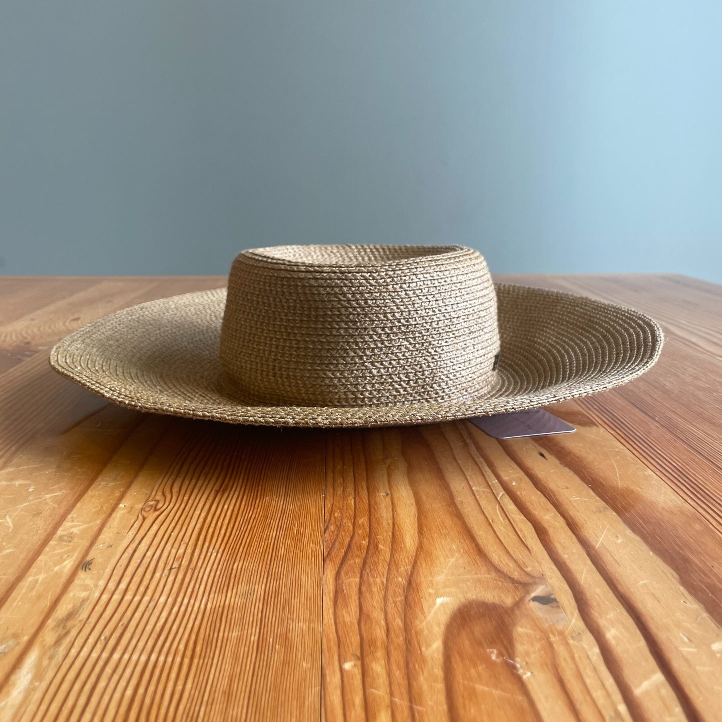 ERIC JAVITS Tan Hampton Sun Hat Straw Packable Wide Brim 50+UPF 0507KL