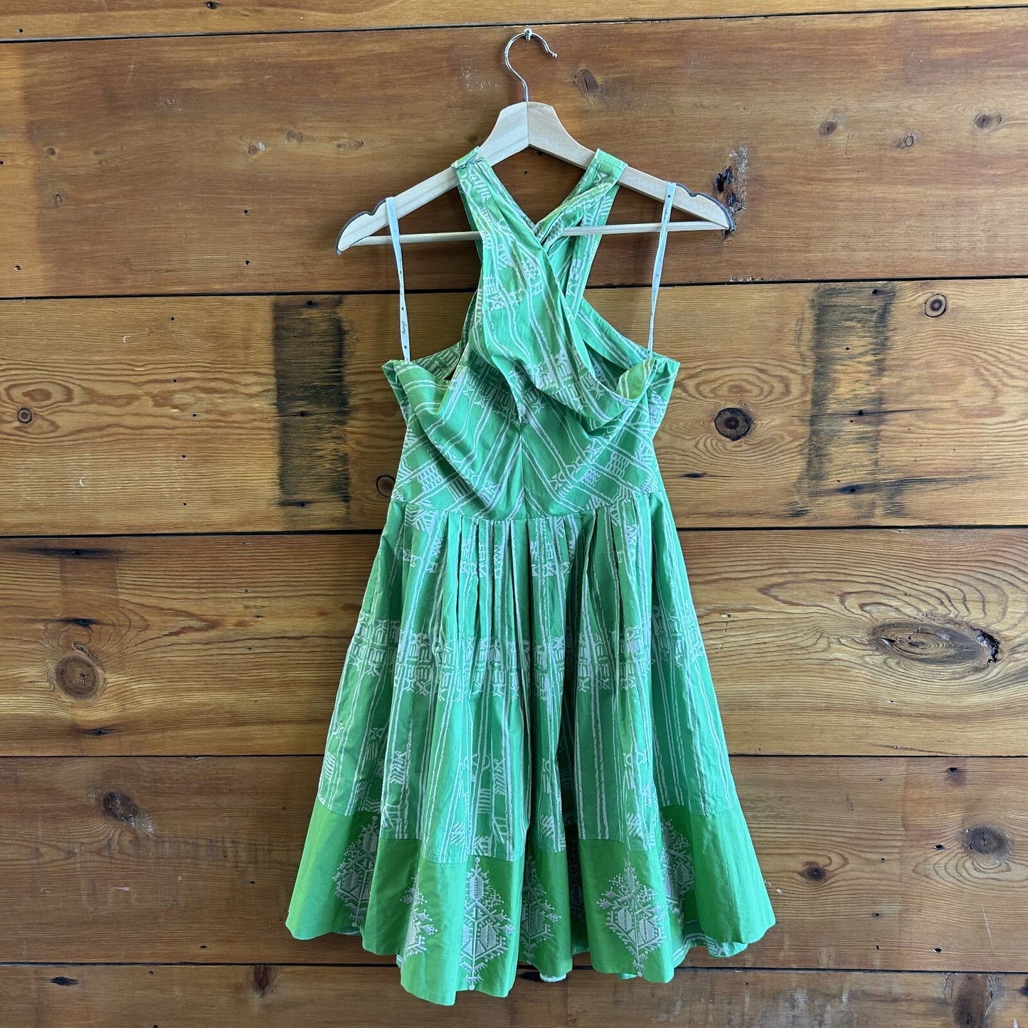 6 - Plenty Tracy Reese Anthropologie NEW $218 Green Tribal Print Dress 0507AH