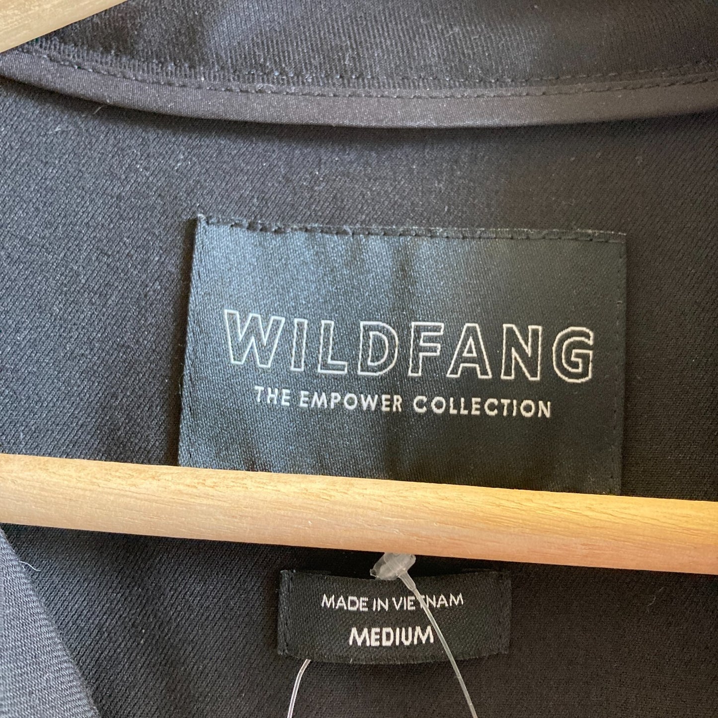 M - Wildfang Black Sleeveless Drawstring Empower Zip Up Womens Jumpsuit 0313AH
