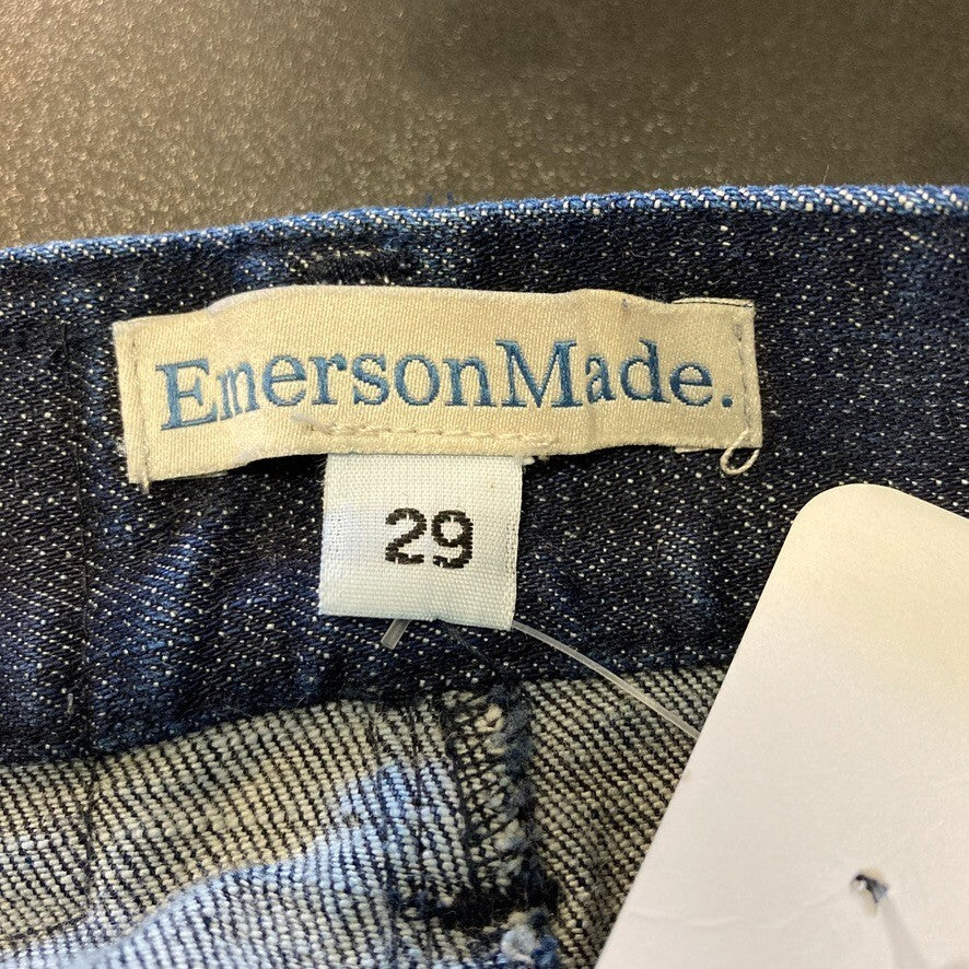 29 - Emerson Made Dark Wash High Waist Sailor Boot Cut Jeans 0522LE